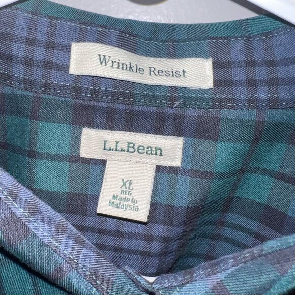 L.L. Bean Women's Plaid Button Down Shirt Size XL - Picture 3 of 6